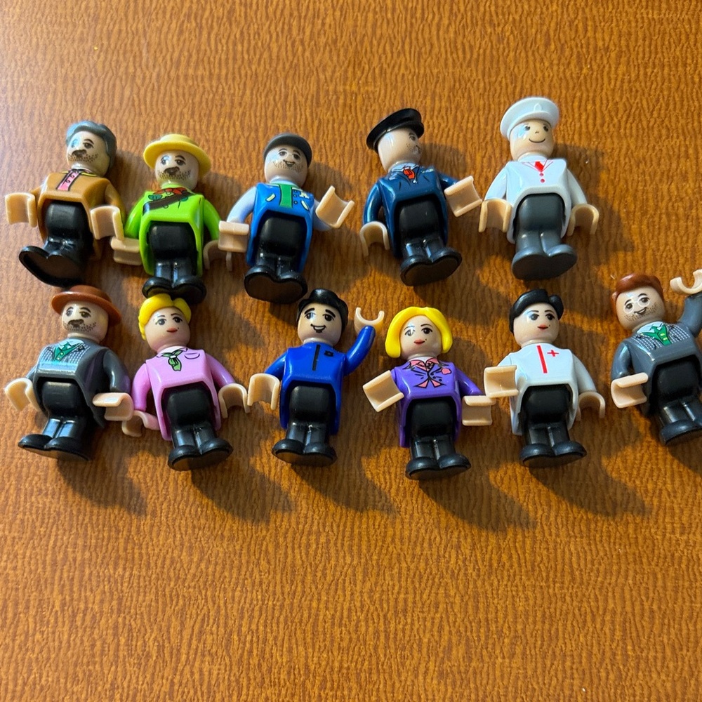 Assorted Mini Figures - For Wooden Train Play